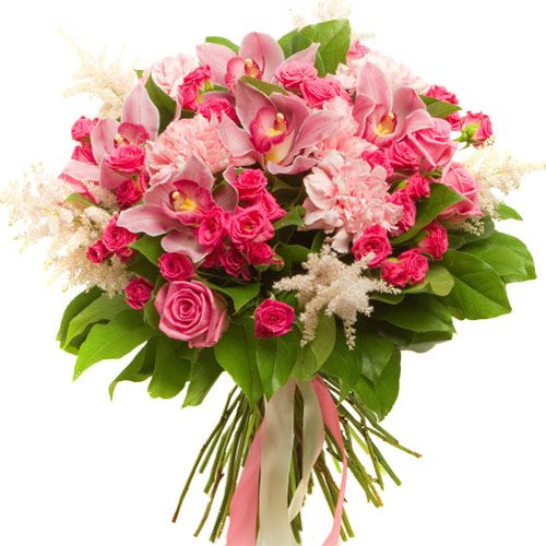 Букет "Ностальгія" рожевий мікс