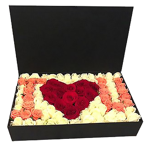 Товар "101 троянда в коробці "I love you"" в Луцьку Фото товара 101 троянда в коробці "I love you" в Луцьку