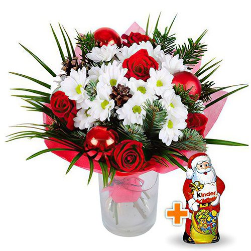 Фото товара Букет "Новорічний подаруночок" в Луцьку