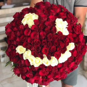 букет в виде смайлика фото