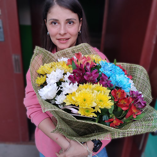 живе фото товару "Букет «На душе весна»"