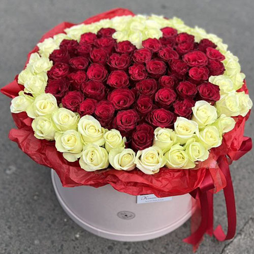 категория товаров 101 роза в коробке | «Роза Волынь»